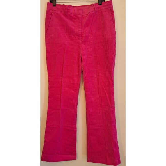 H&M Women's Corduroy Pink High Rise‎ Pants Size 12 Gold Label - Picture 1 of 8